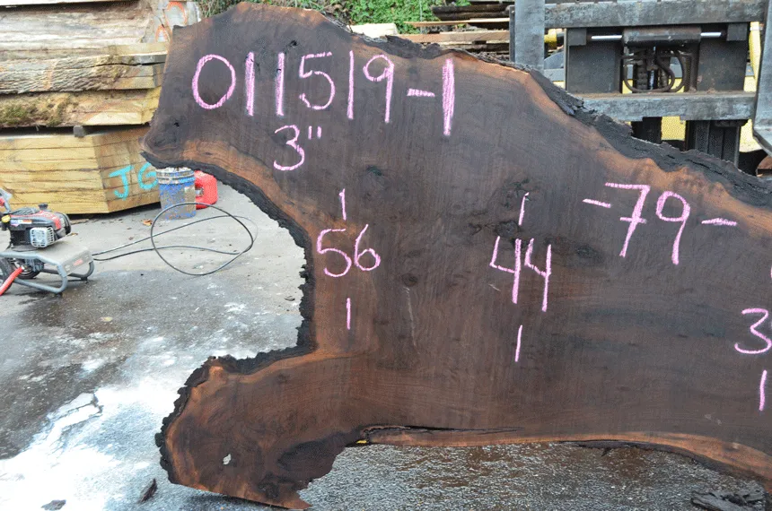 011519-01 Oregon Black Walnut Slab