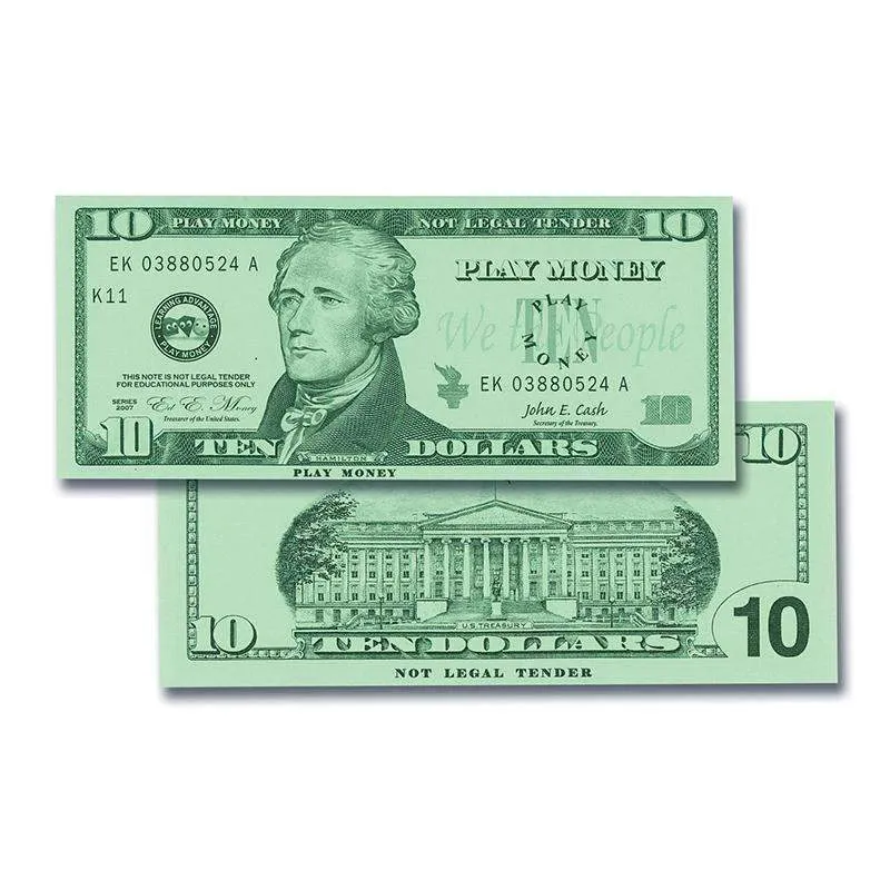 $10 Bills Set 100 Bills