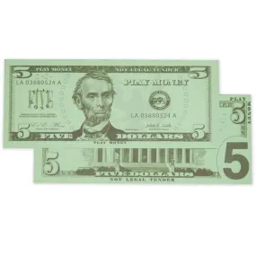 (12 Ea) $5 Bills Set 100 Bills