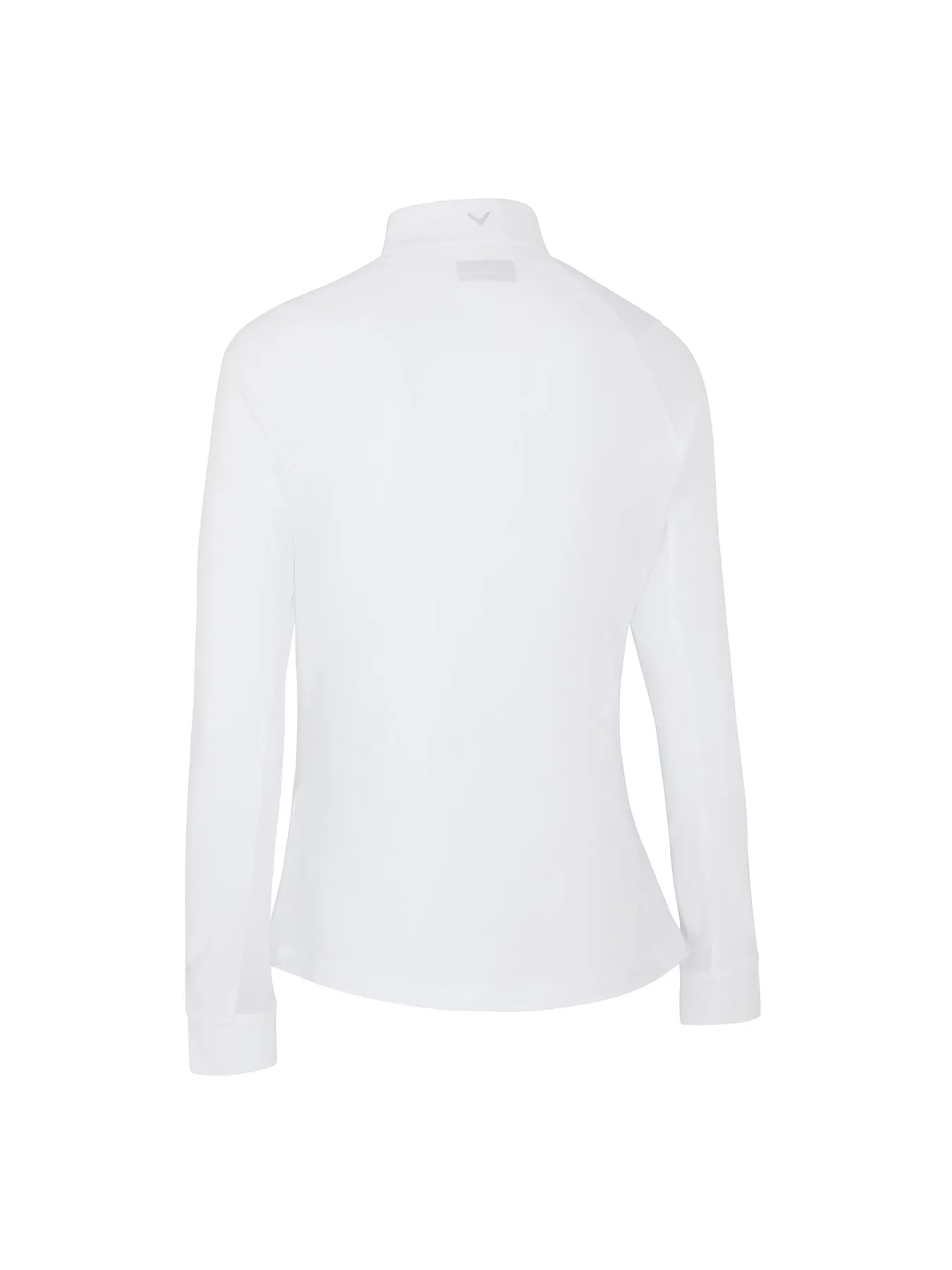 1/4 Zip Women's Chev Top In Brilliant White