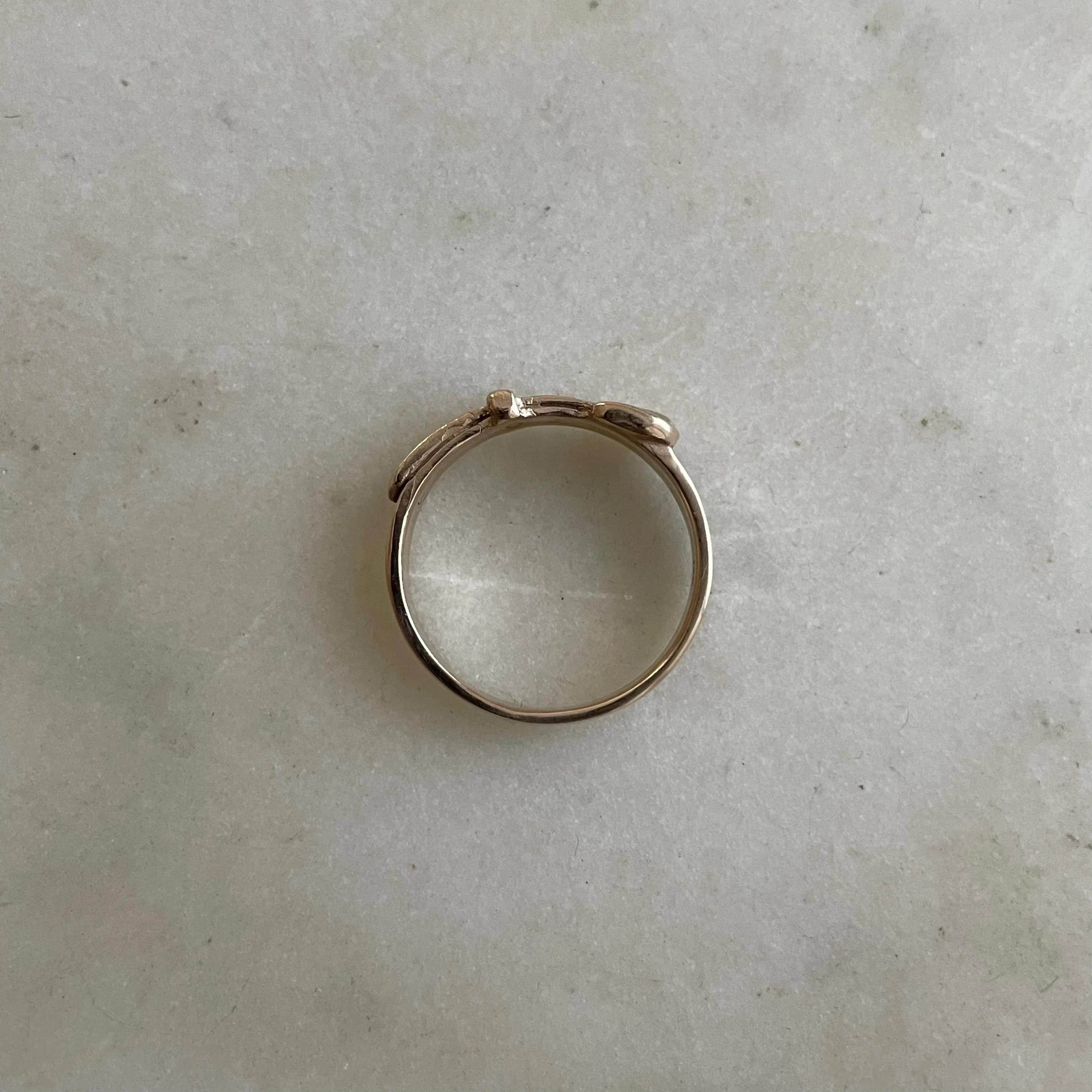 14K GOLD BELT RING