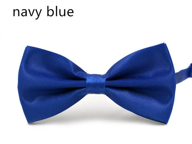 2017 New Fashion Boutique Mens Bow Ties for Men Groom Wedding Party Women Butterfly Bow Tie Solid Bowtie Men Gravata Cravate