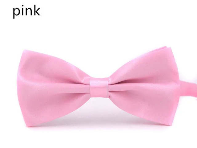 2017 New Fashion Boutique Mens Bow Ties for Men Groom Wedding Party Women Butterfly Bow Tie Solid Bowtie Men Gravata Cravate