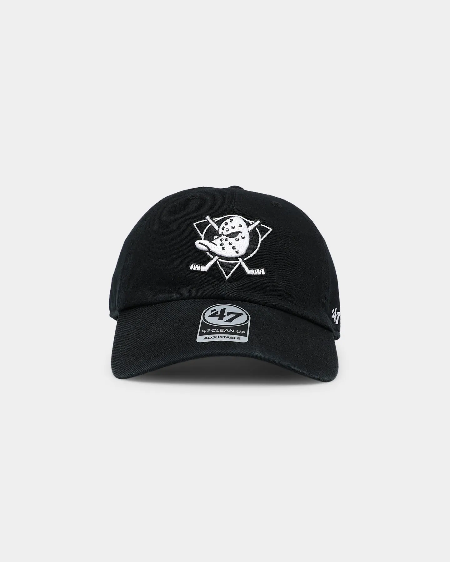 47 Brand Anaheim Ducks 47 Clean Up Strapback Black/White