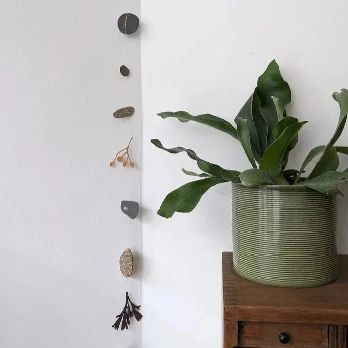 A Small Collection of Paper Pebbles & Seaweed