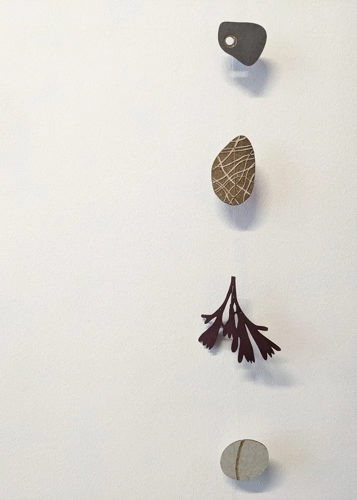 A Small Collection of Paper Pebbles & Seaweed