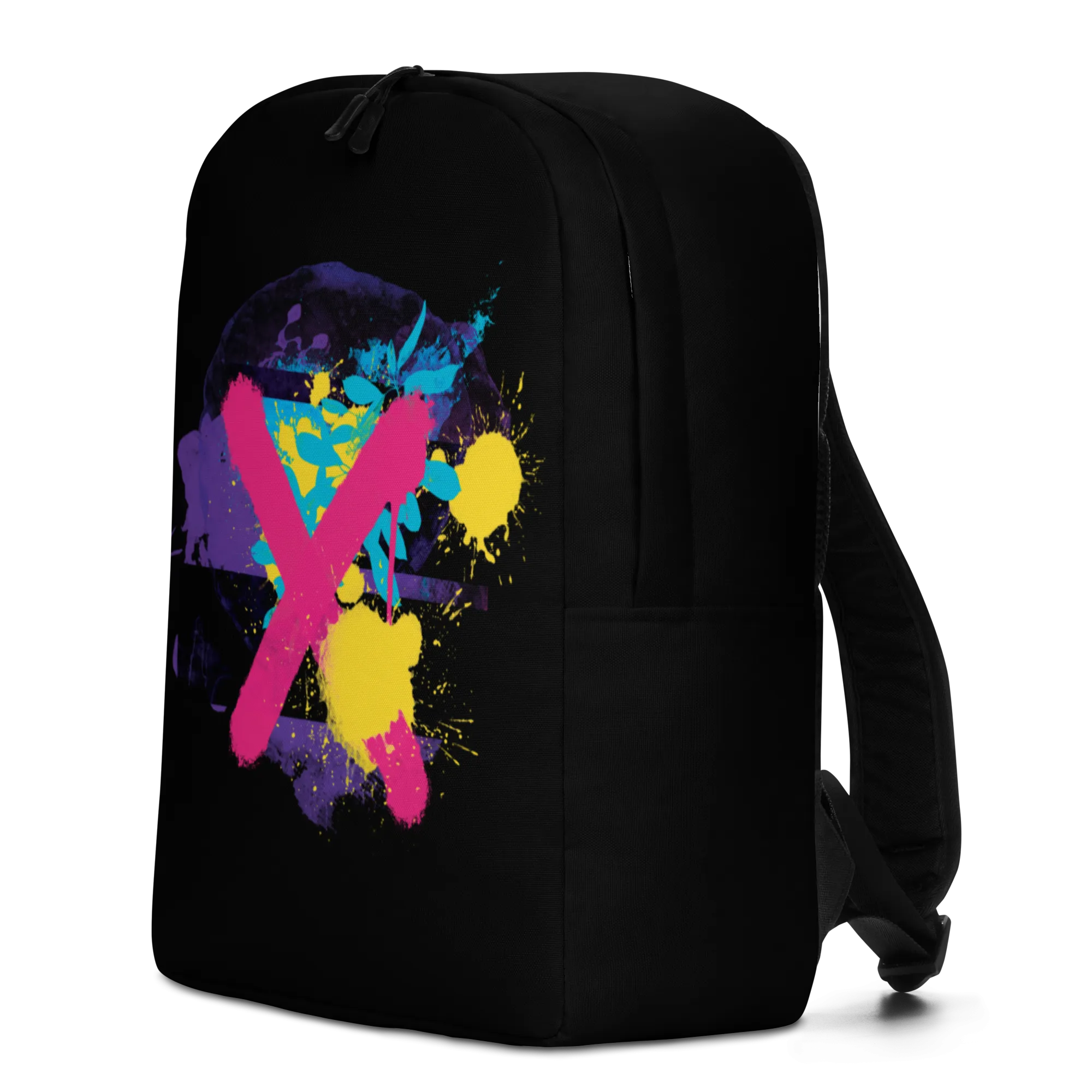 Abstract Series 01 Minimalist Backpack Black