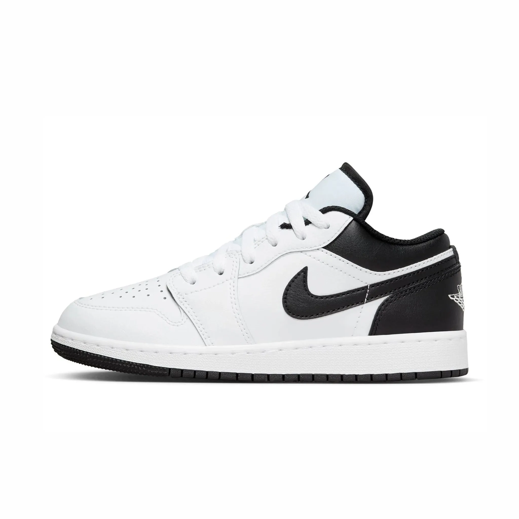 AIR JORDAN 1 LOW WHITE BLACK GS (YOUTH) 2023