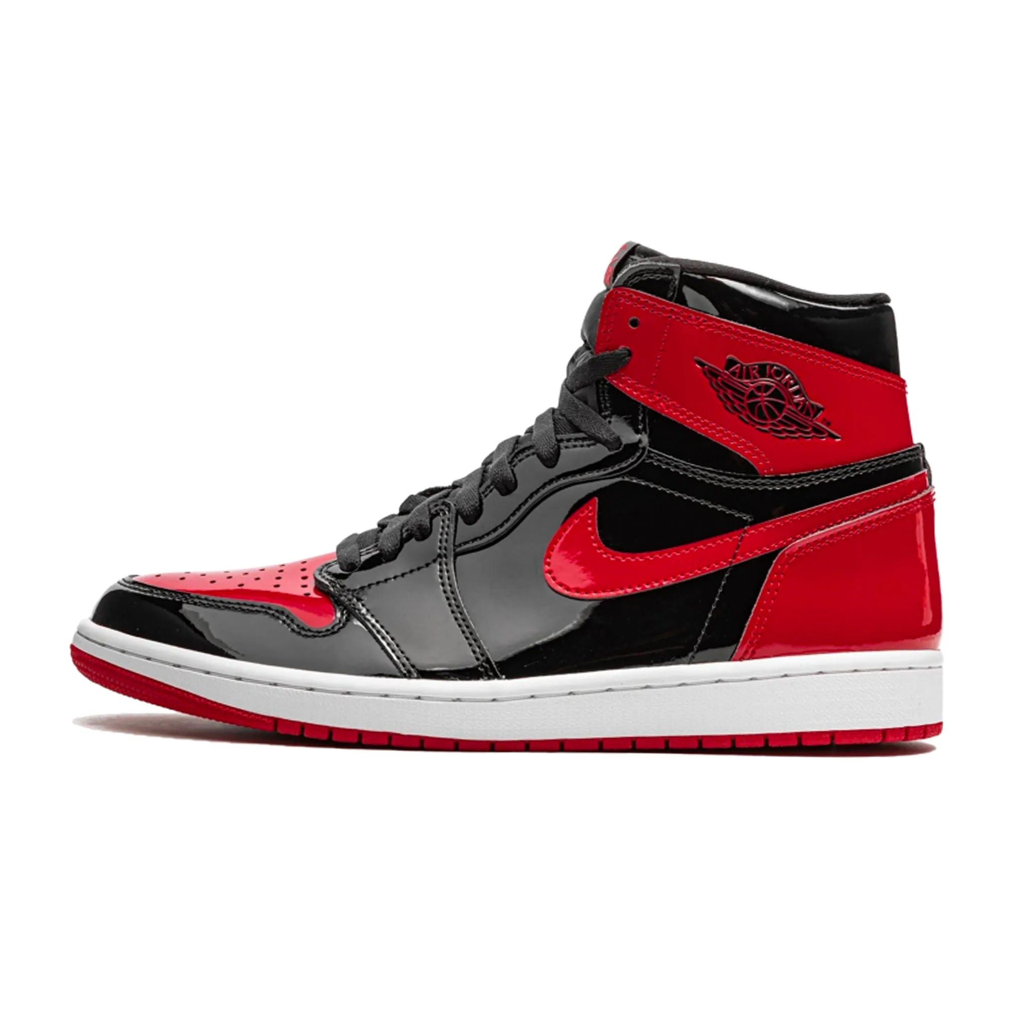 AIR JORDAN 1 RETRO HIGH PATENT BRED OG GS (YOUTH) 2021