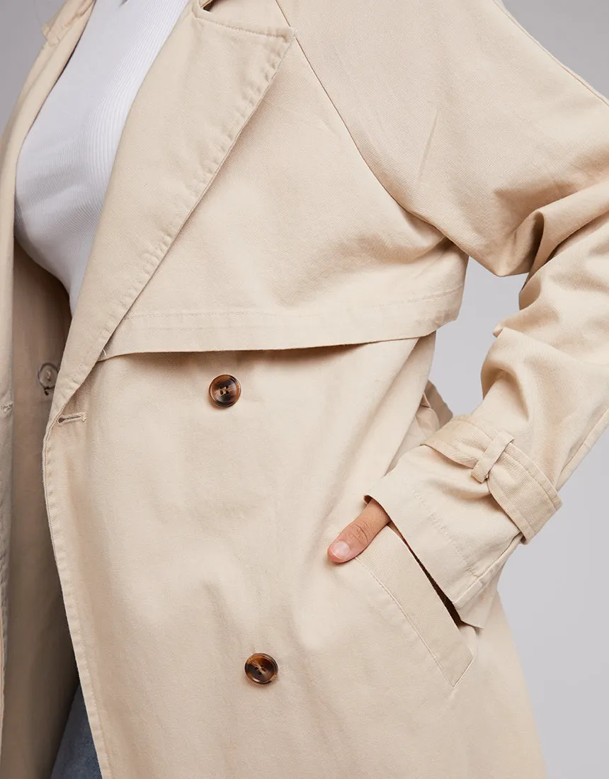 All About Eve Trench Coat Tan