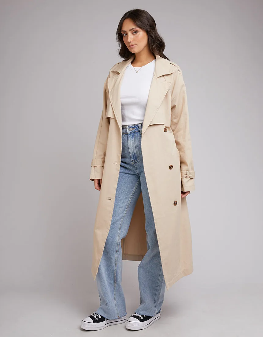 All About Eve Trench Coat Tan