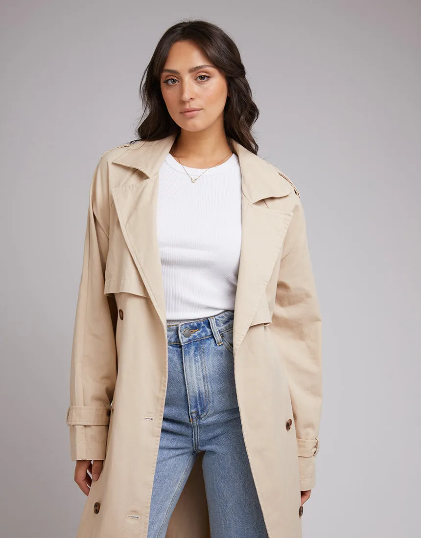 All About Eve Trench Coat Tan