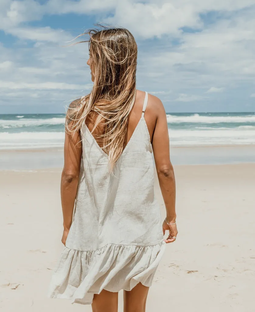 Amy Dress | Natural Linen