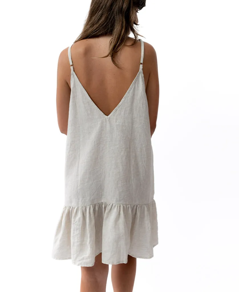 Amy Dress | Natural Linen