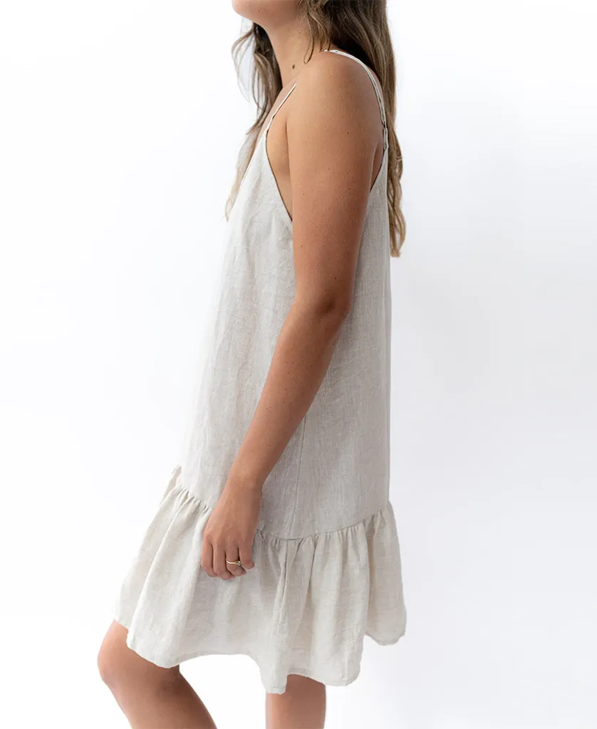 Amy Dress | Natural Linen