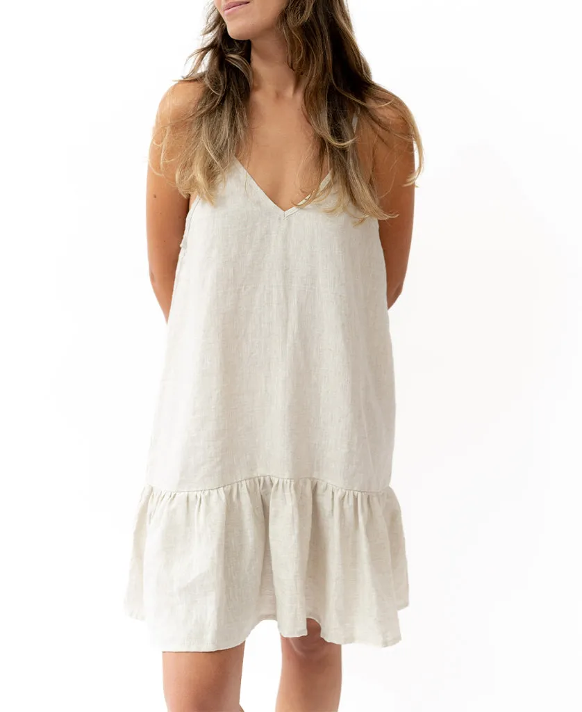 Amy Dress | Natural Linen