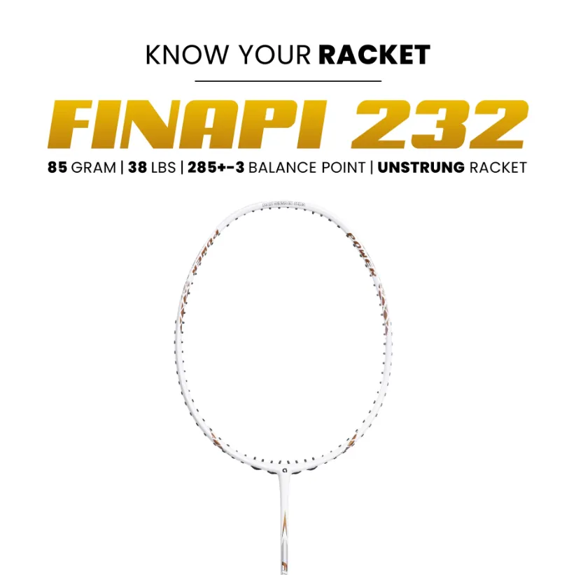 Apacs Finapi 232 Badminton Racket (Unstrung)