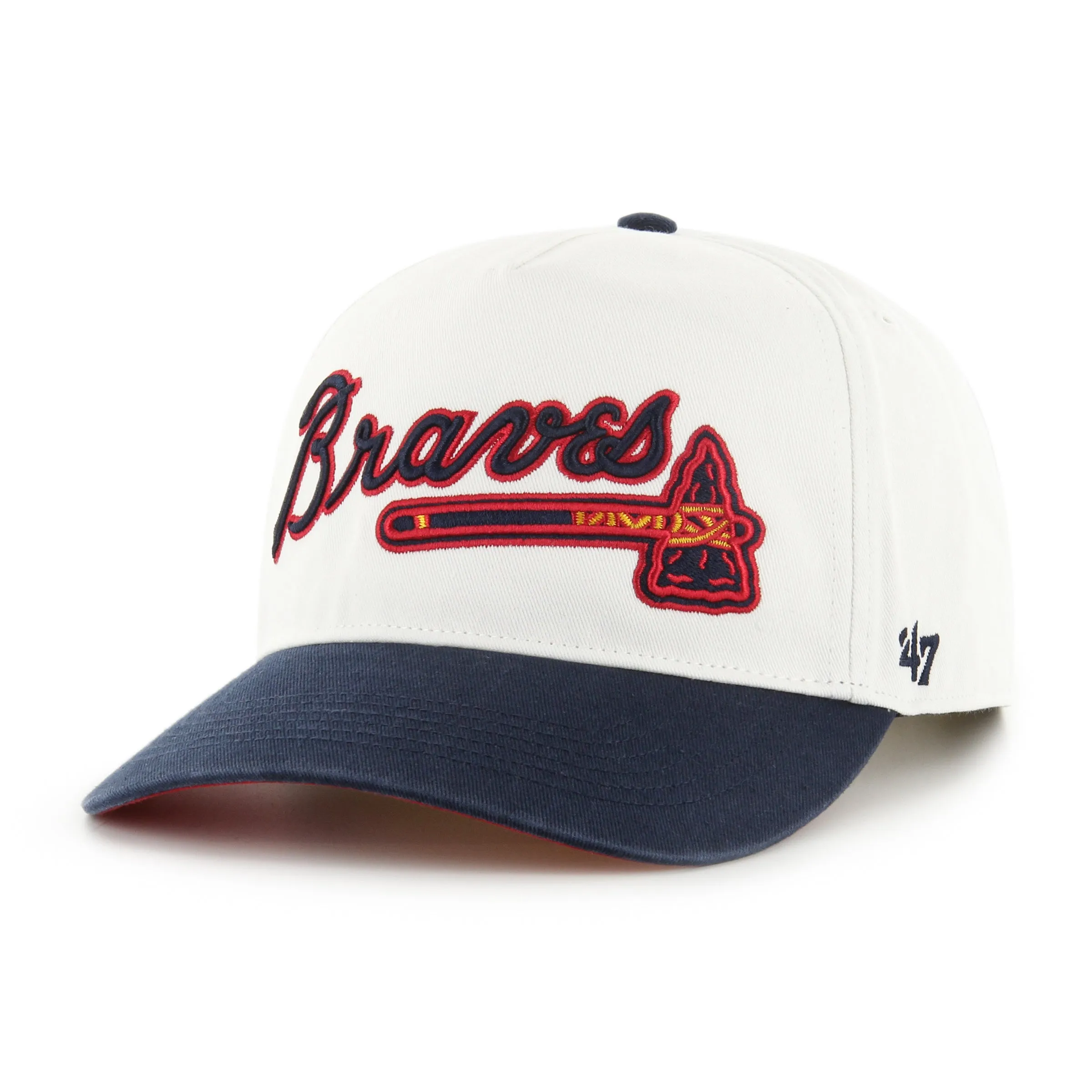 ATLANTA BRAVES COOPERSTOWN WORLD SERIES DOUBLE HEADER SCRIPT '47 HITCH