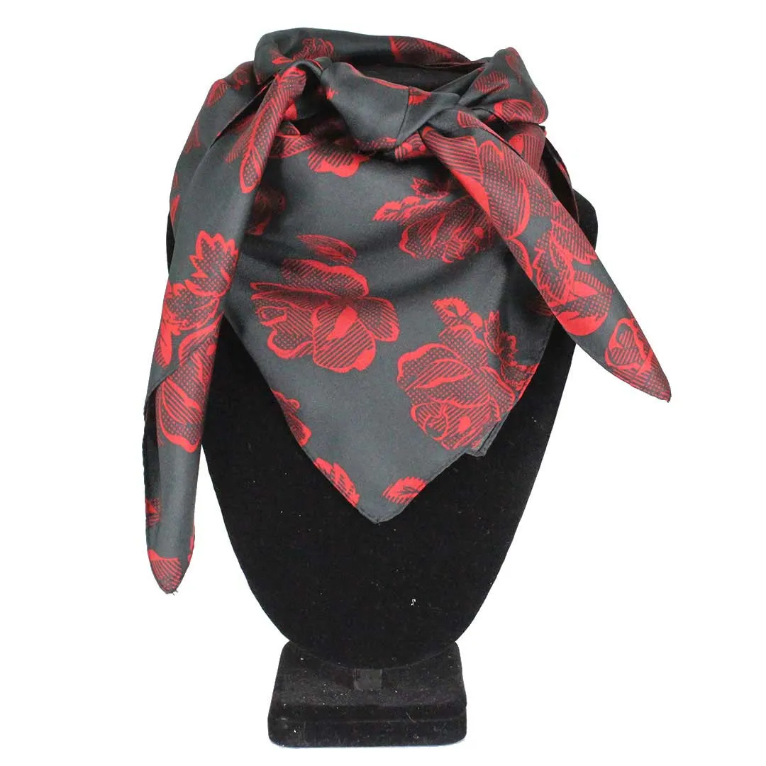 Austin Accent Rose Print Wild Rag