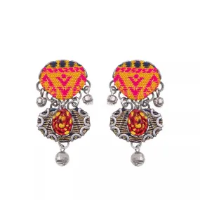 Ayala Bar Embroidered Dream Sunset Savita Earrings