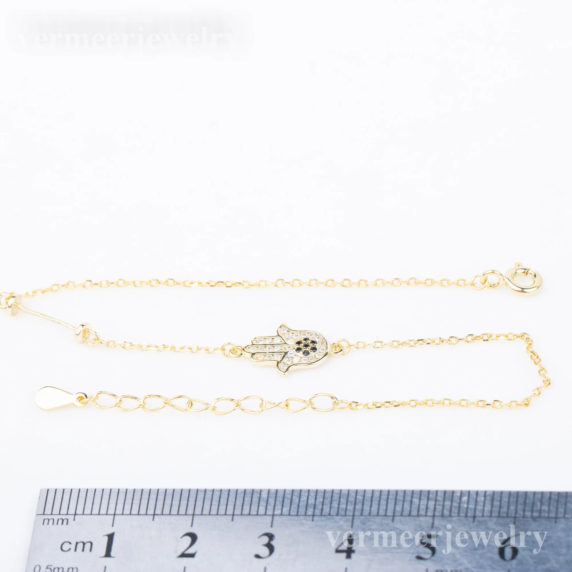 b010197 DIY 7-8mm Natural Freshwater pearl bracelet accessory 925 sterling silver adjustable chain bracelet for women