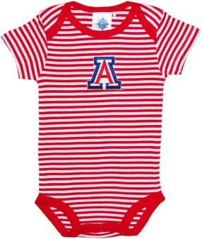 Baby Striped Short Sleeve U Of A Romper