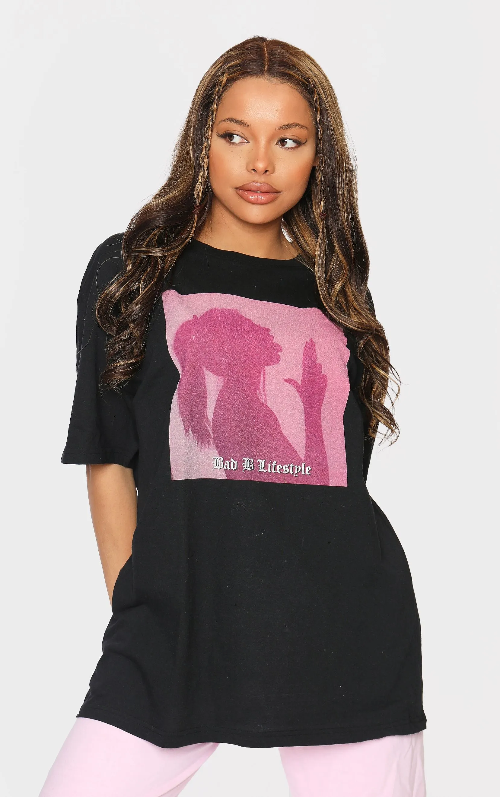 Bad B Lifestyle Silhouette Black  T-Shirt