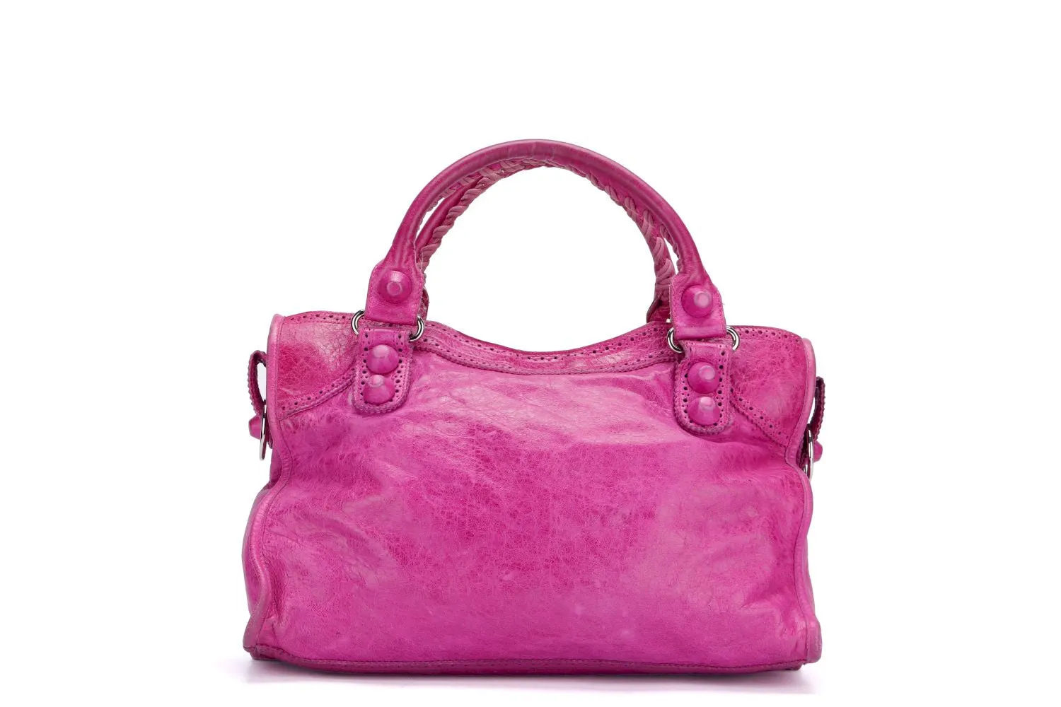 Balenciaga Giant City, Fuchsia Color, Calf Leather