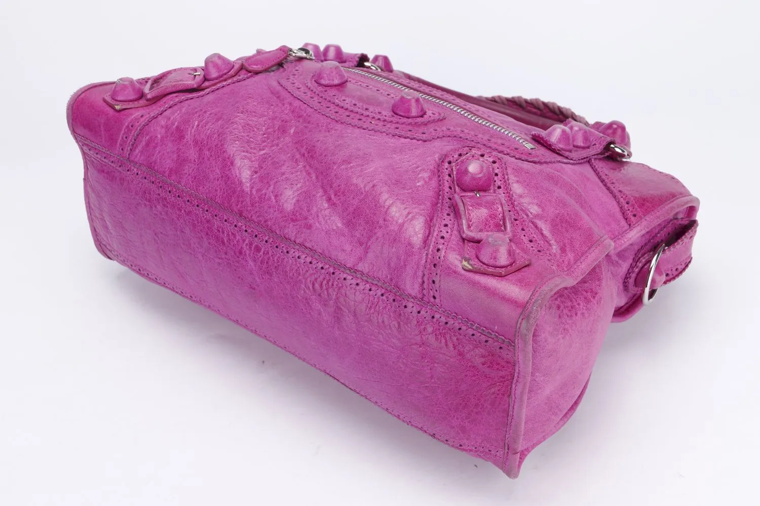 Balenciaga Giant City, Fuchsia Color, Calf Leather