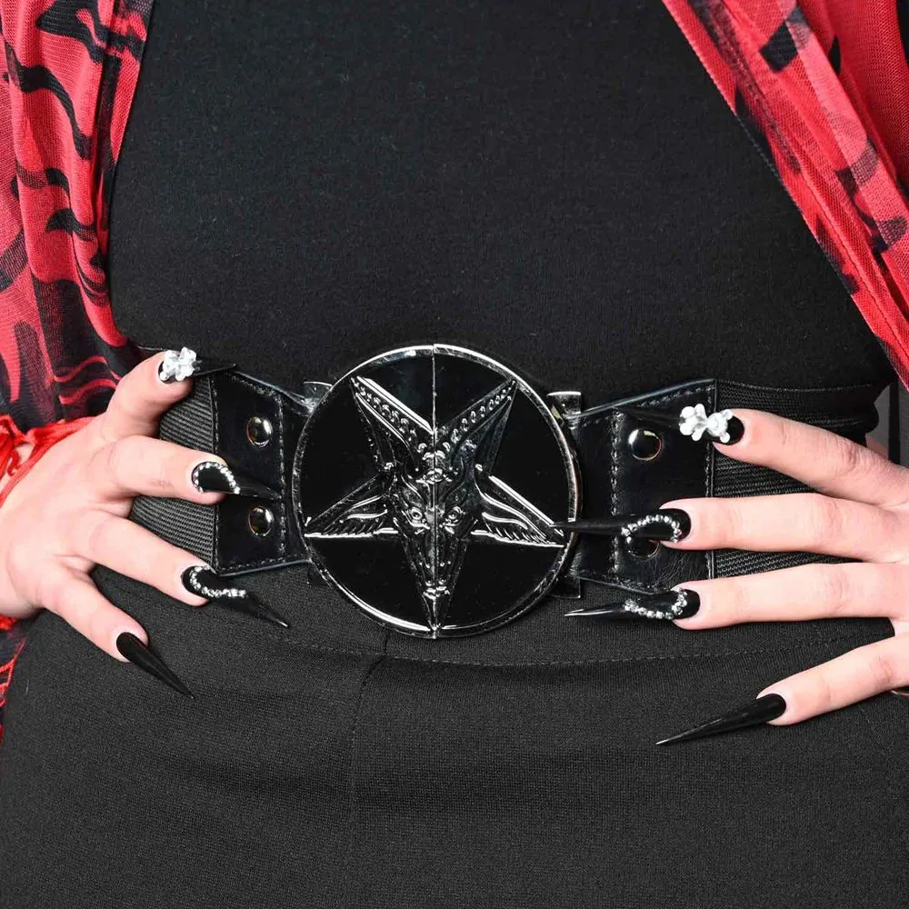 Baphomet Elastic Waist Fashion Belt