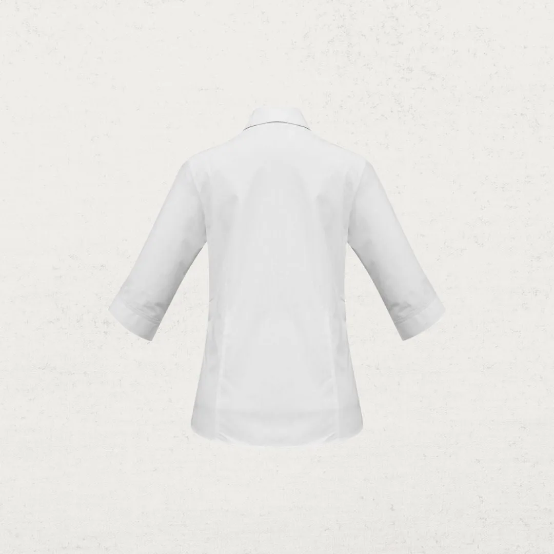 Base Poplin 3qtr Sleeve Shirt