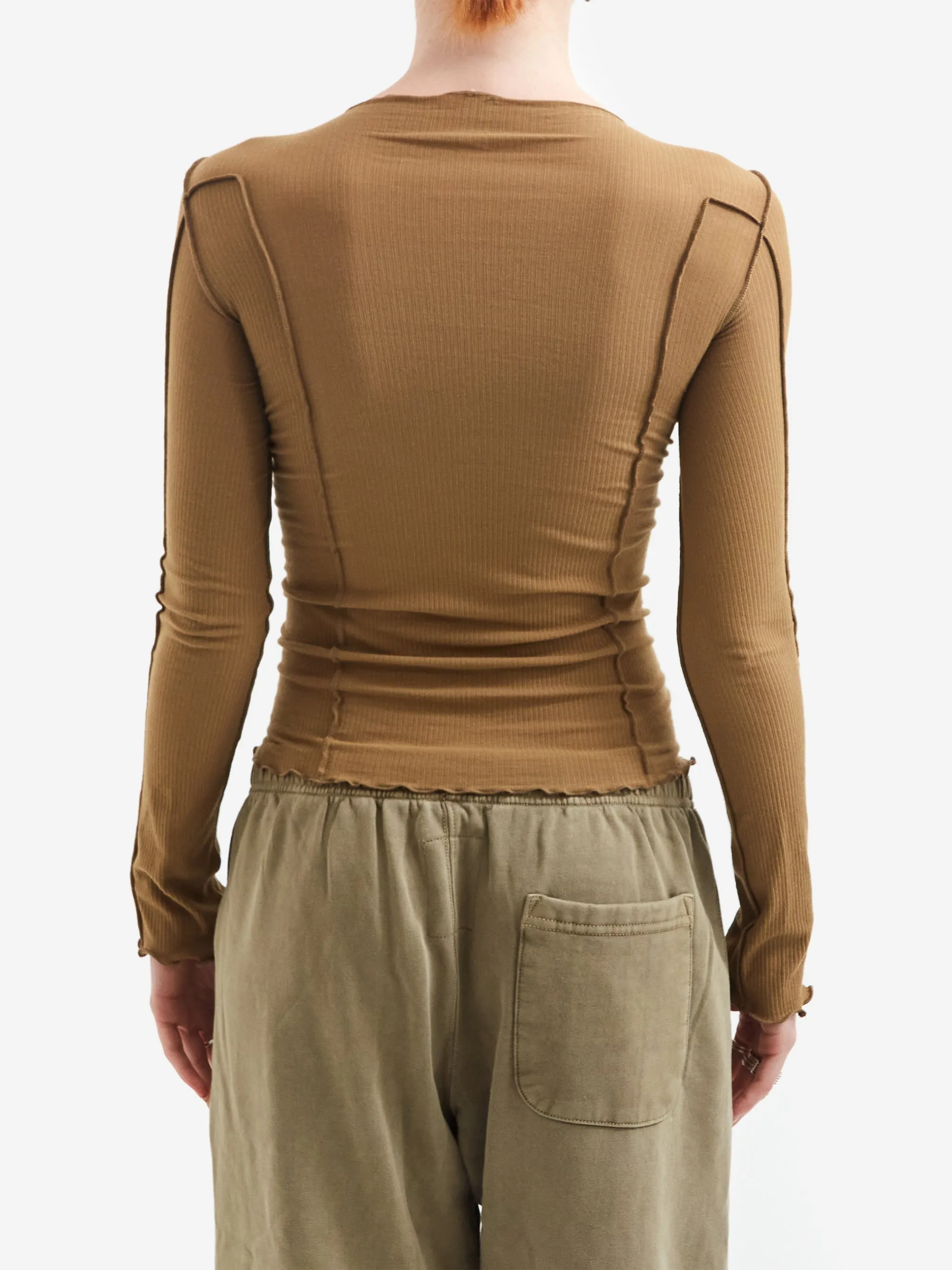 Baserange Omato Long Sleeve - Jade Brown