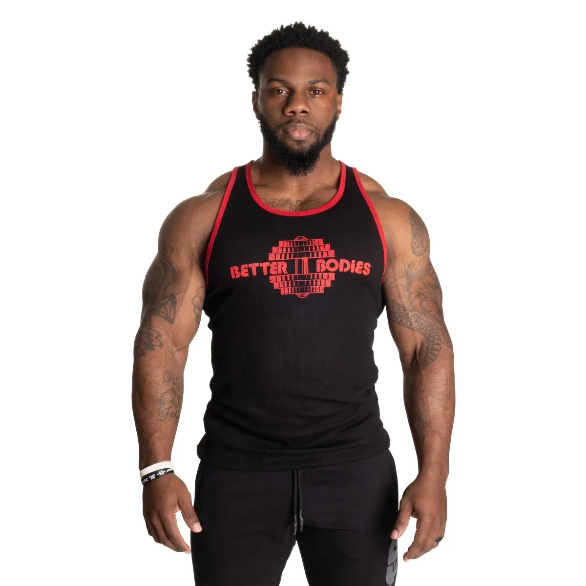 Better Bodies Dumbbell T-Back - Black/Red