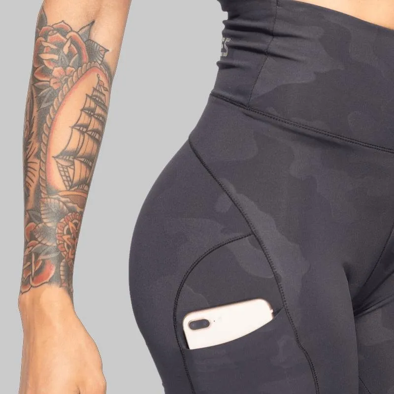 Better Bodies High Waist Leggings -  Black Camo