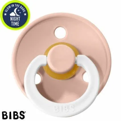 BIBS Dummies/Soothers Night Glow 2 pack size 2 - Blush