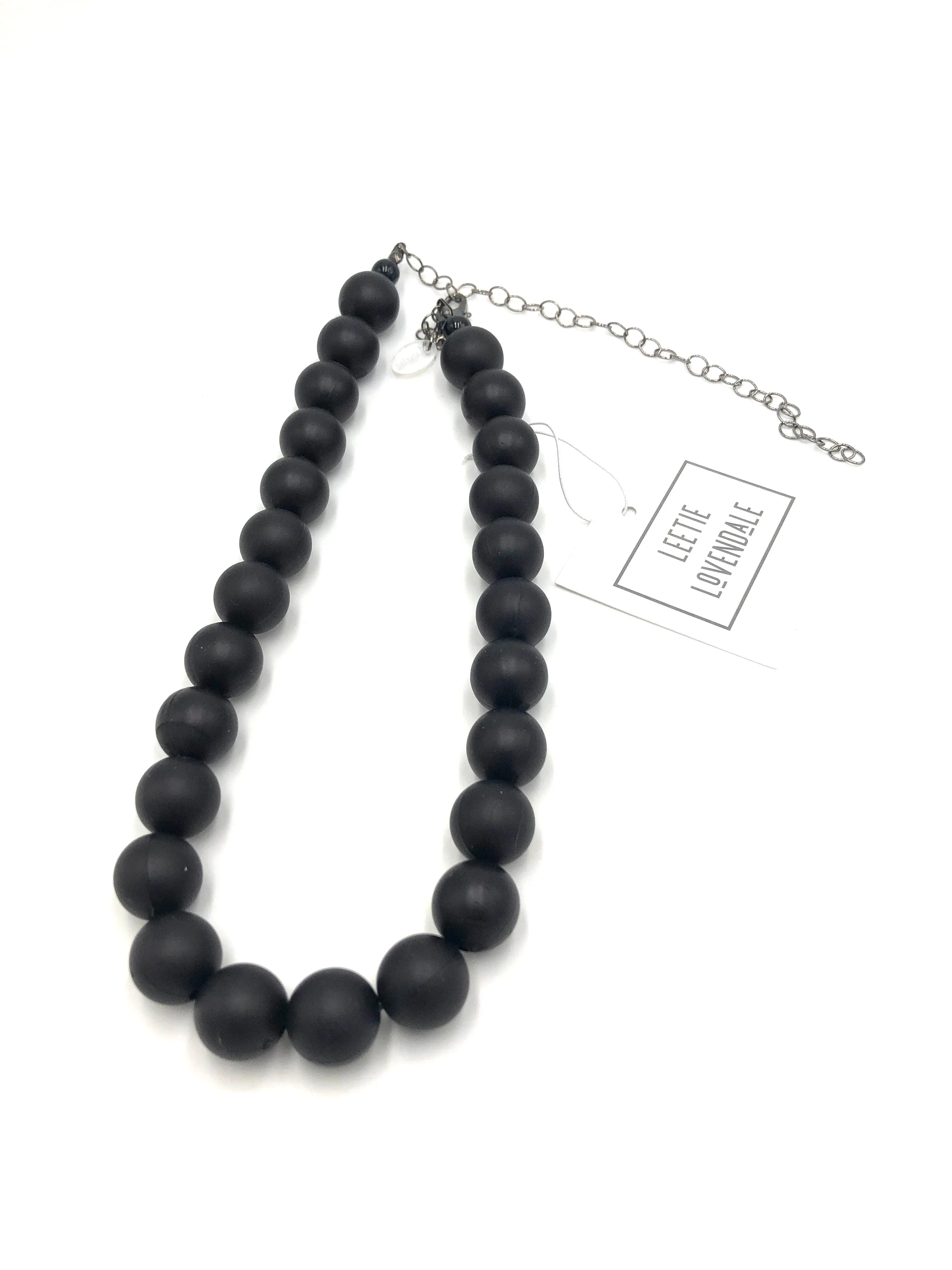 Black Frosted Marco Necklace