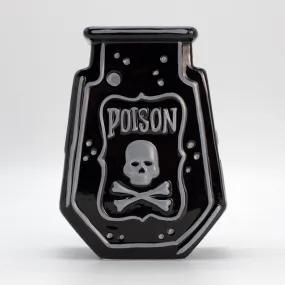 Black Poison Bottle Jar