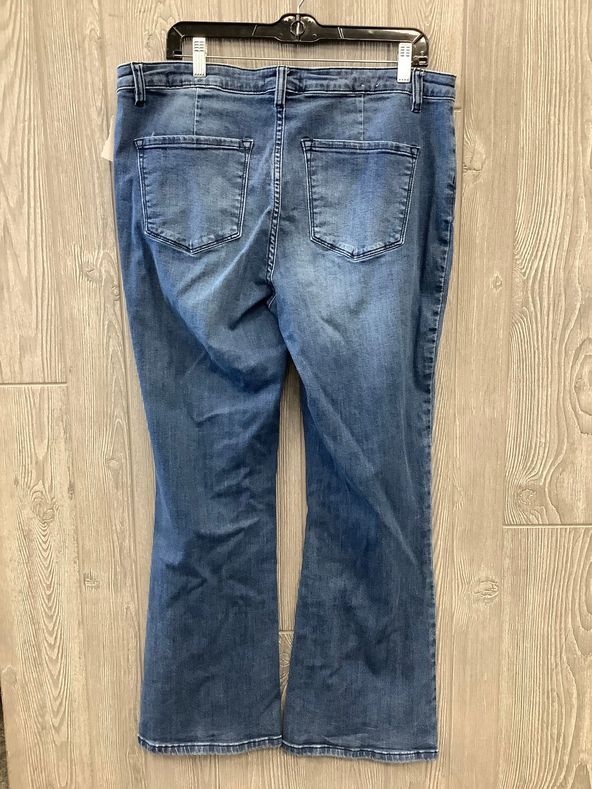 Blue Denim Jeans Boot Cut Simply Noelle, Size 14