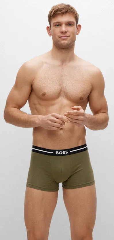 Boss 3 Pair Trunks Bold In Black For Men