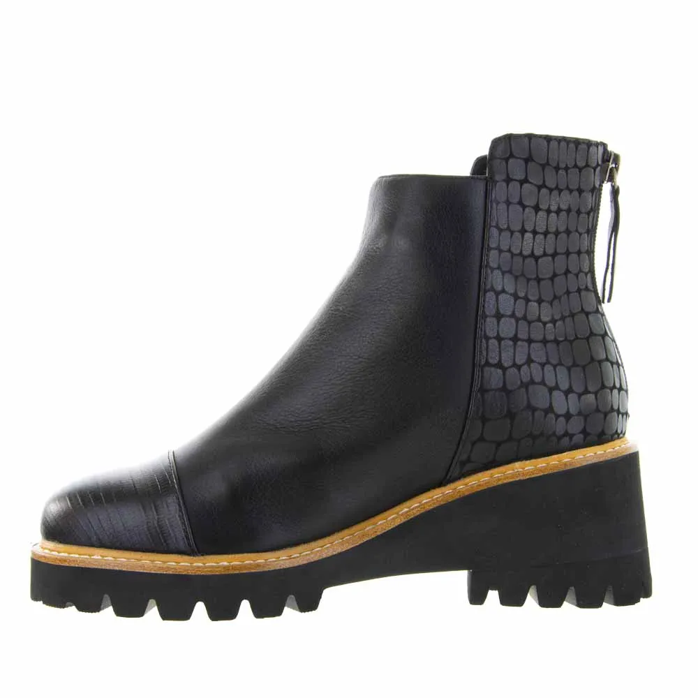 BRESLEY PUCK BLACK CROC