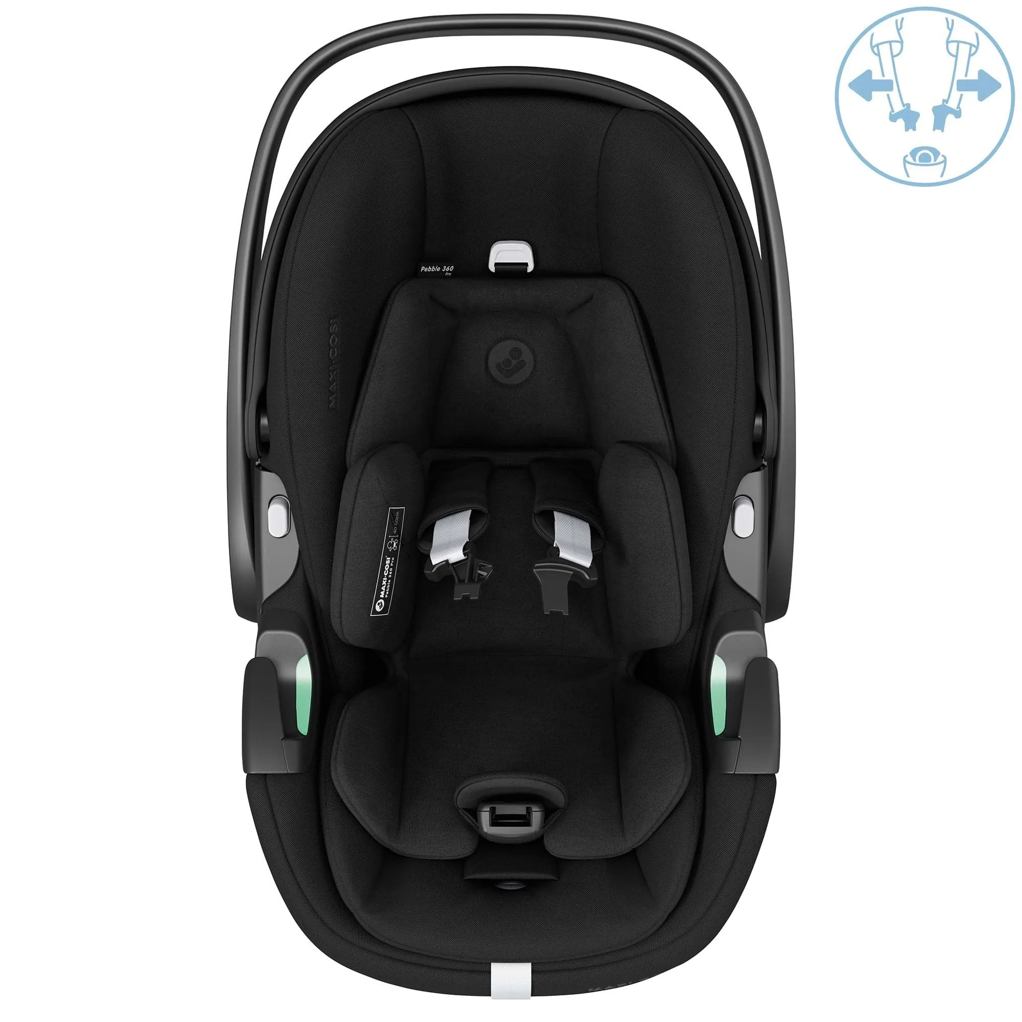 Bugaboo Fox 5, Pebble 360 PRO Ultimate Travel System - Black/Midnight Black/Misty White