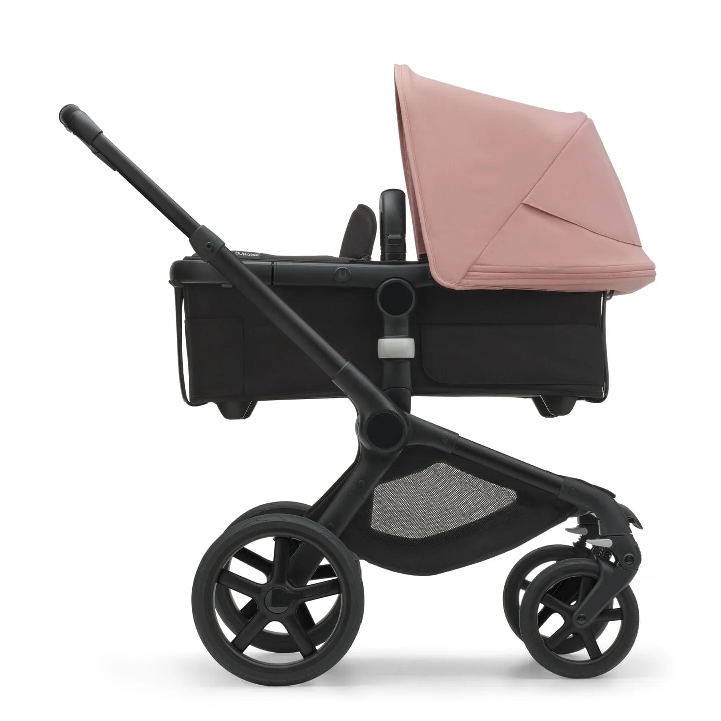 Bugaboo Fox 5, Pebble 360 PRO Ultimate Travel System - Black/Midnight Black/Morning Pink