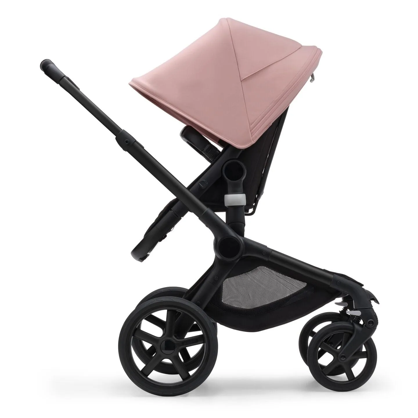 Bugaboo Fox 5, Pebble 360 PRO Ultimate Travel System - Black/Midnight Black/Morning Pink