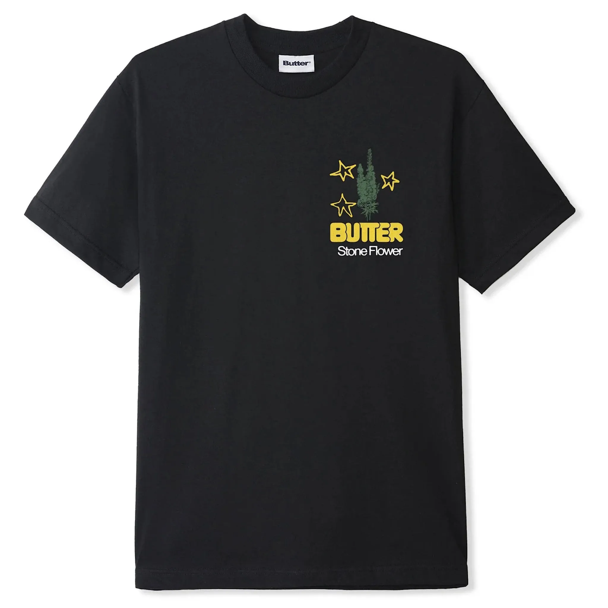 Butter Goods - Butter Stone Flower T-Shirt - Black