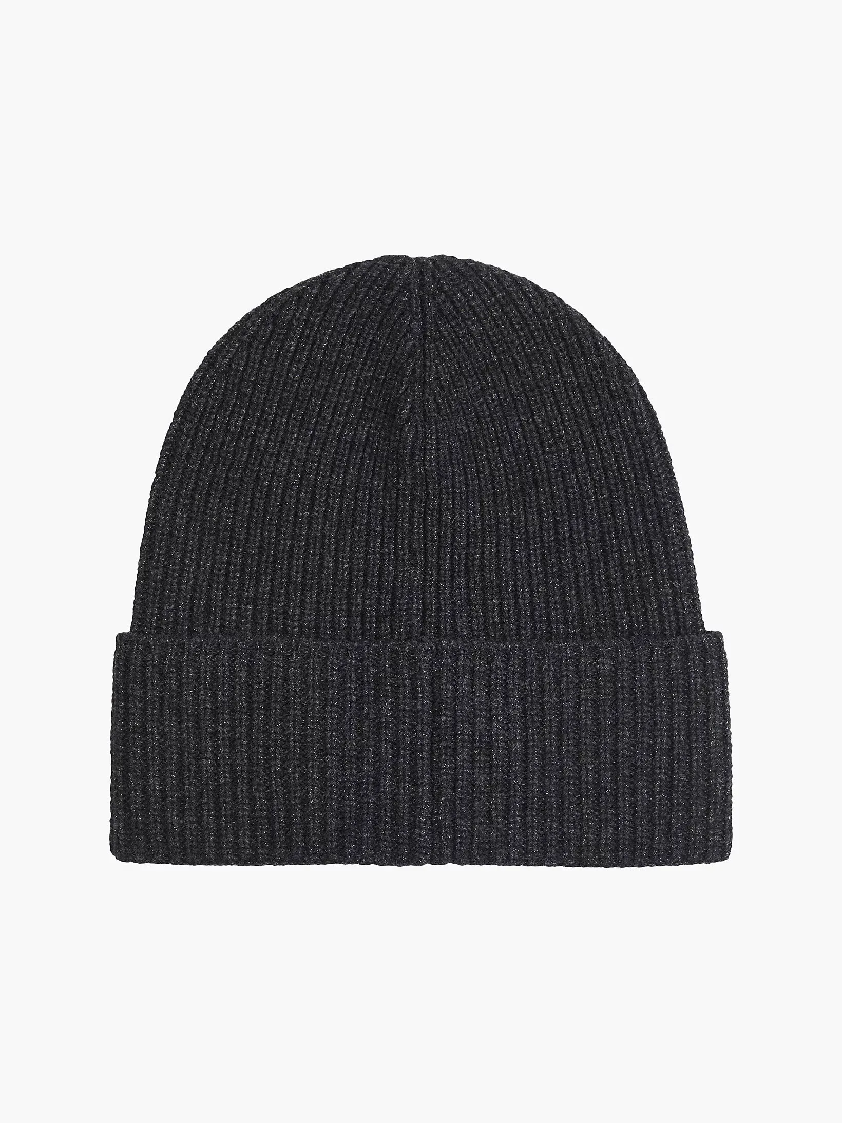 Calvin Klein Mens Daddy Wool Mix Rib Beanie Hat