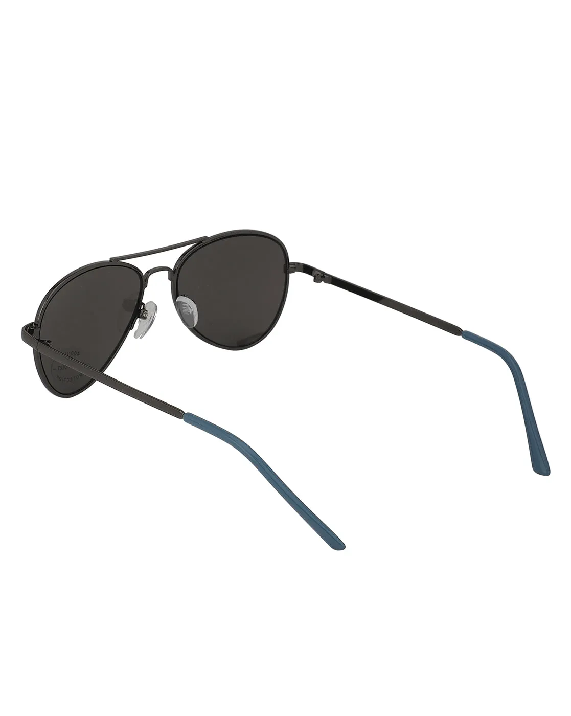 Carlton London Black Lens & Gunmetal-Toned Aviator Sunglasses With Uv Protected Lens For Boy