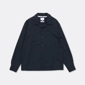 Carsten Light Wool Shirt - Dark Navy