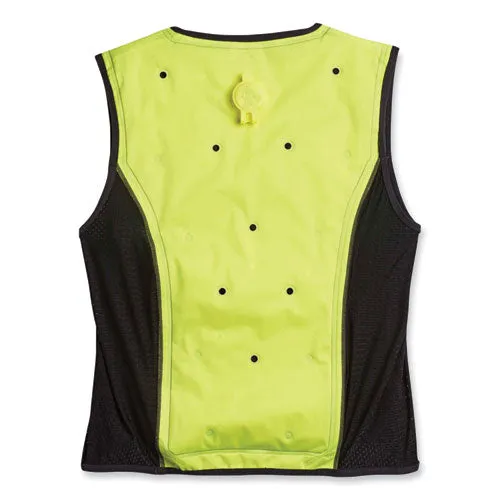 Chill-its 6685 Premium Dry Evaporative Cooling Vest With Zipper, Nylon, 4x-large, Lime