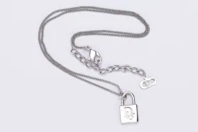 Christian Dior Padlock Pendant Necklace