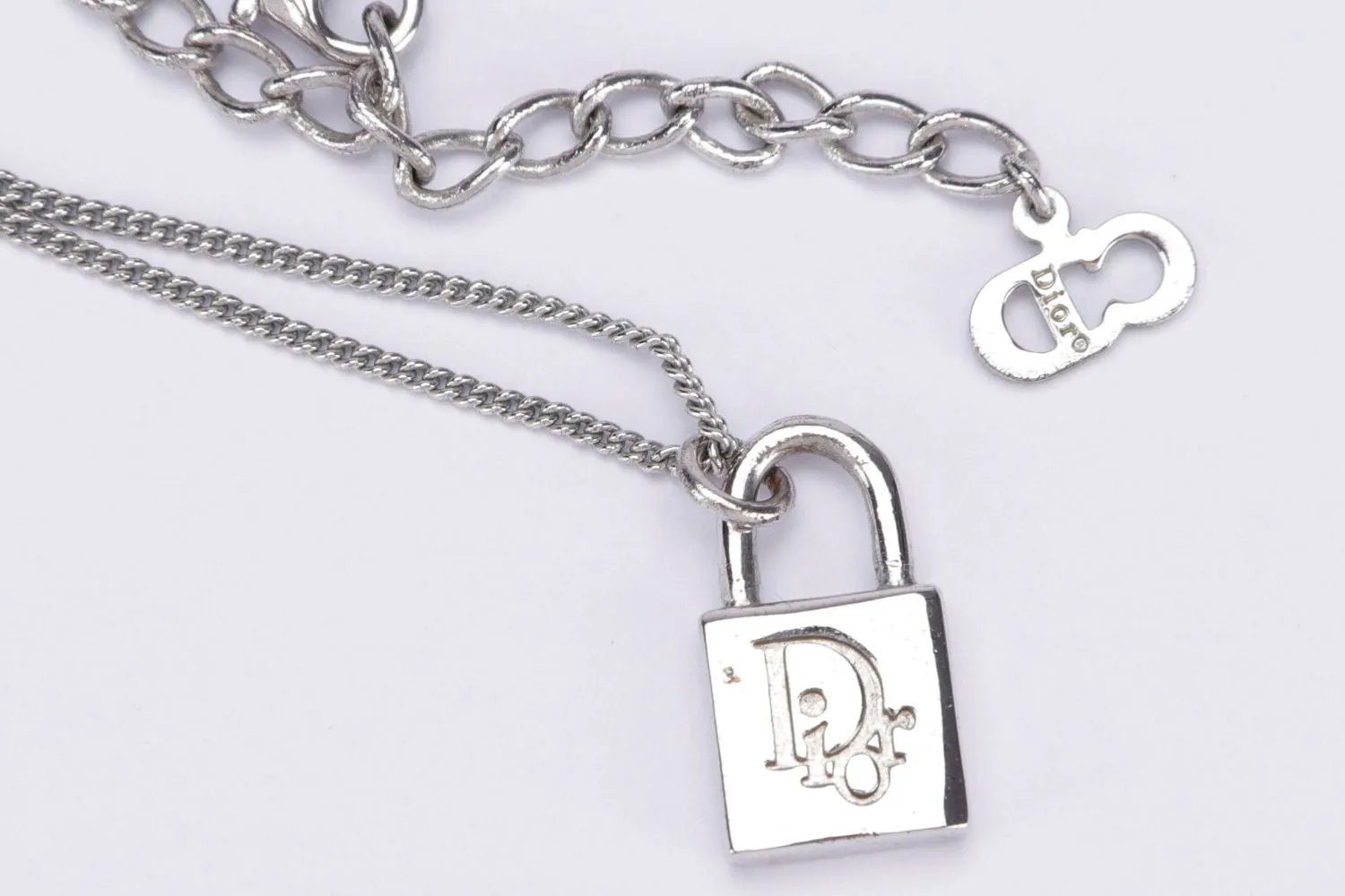 Christian Dior Padlock Pendant Necklace